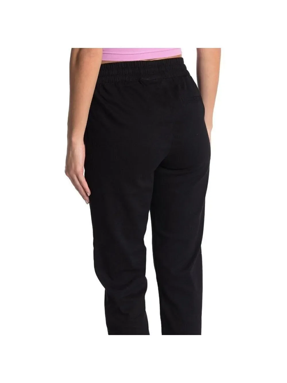 Rdi BNWOT Waffle Joggers NEW Stretch Drawstring Black Pants
